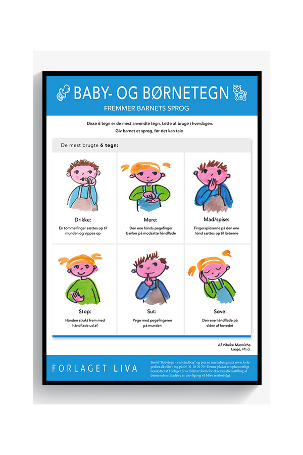 Baby- og børnetegn (plakat)